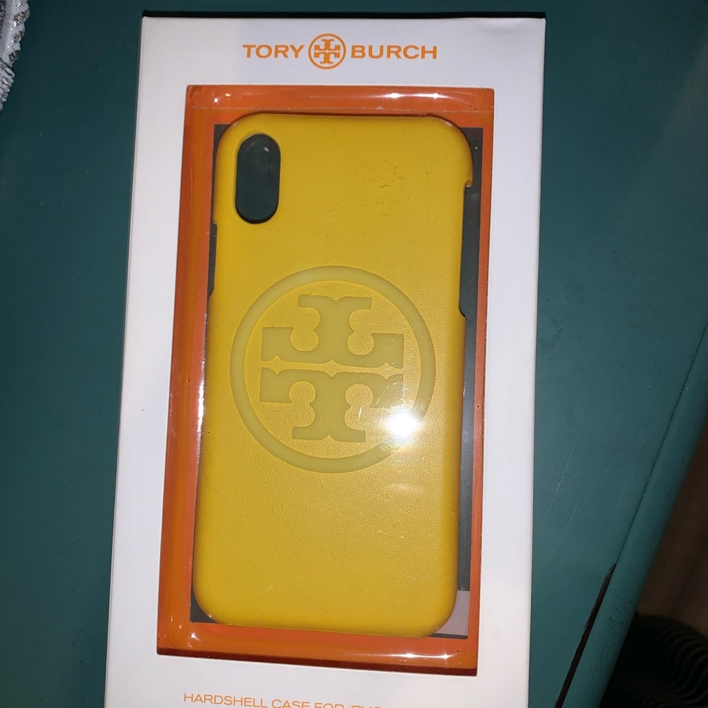 Tory Bur h iPhone X/XS hard shell case yellow